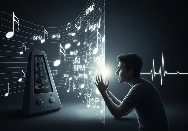 Musician hitting a practice plateau wall