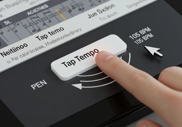 Скриншот функции Tap Tempo онлайн-метронома.