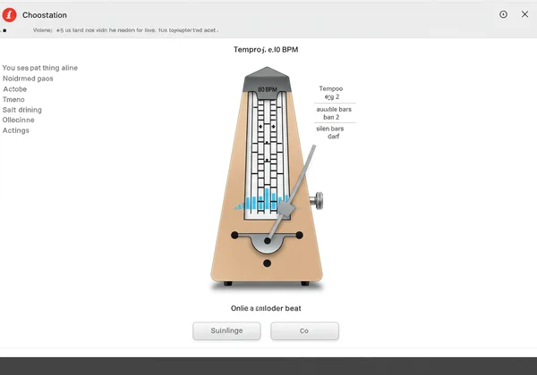 Screenshot of an online metronome with silent bar settings